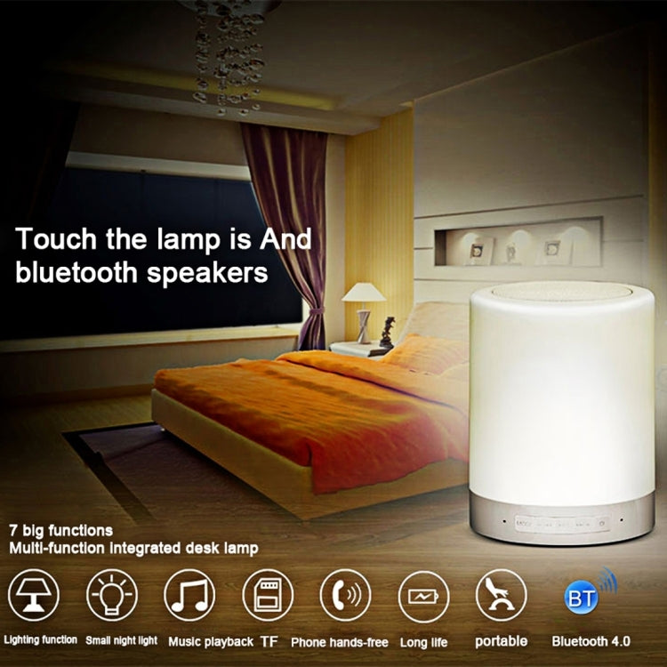 388 Atmosphere Light Music Table Lamp Multifunctional Wireless Bluetooth Speaker , with LED Light & Handle, Support AUX IN & Hands-free Answer & TF Card - Night Lights by PMc TechLife | Online Shopping South Africa | PMc TechLife | Buy Now Pay Later Mobicred