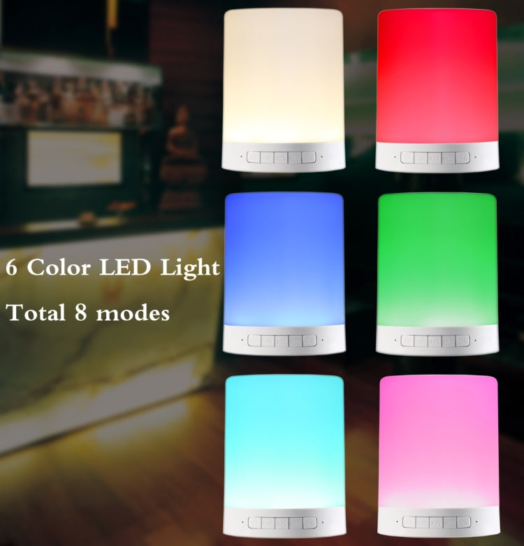 388 Atmosphere Light Music Table Lamp Multifunctional Wireless Bluetooth Speaker , with LED Light & Handle, Support AUX IN & Hands-free Answer & TF Card - Night Lights by PMc TechLife | Online Shopping South Africa | PMc TechLife | Buy Now Pay Later Mobicred