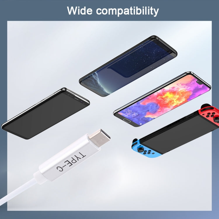 45W / 60W / 65W 5 Pin MagSafe 2 (T-Shaped) to USB-C / Type-C PD Charging Cable(White) - Cable & Adapter by PMC Jewellery | Online Shopping South Africa | PMC Jewellery | Buy Now Pay Later Mobicred