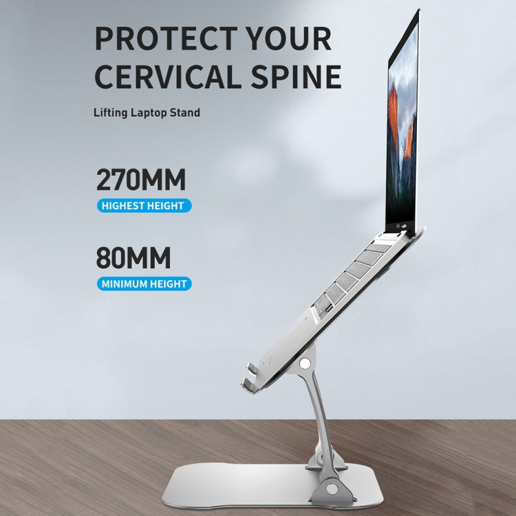 R-JUST Lifting Adjustable Laptop Stand(Silver) - free shipping - PMC TechLife - Order now!