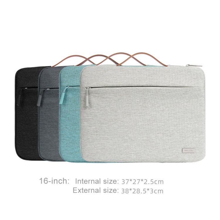 For 16 inch Laptop Zipper Waterproof  Handheld Sleeve Bag (Beige White) - 13.3 inch by PMC TechLife | Online Shopping South Africa | PMC TechLife | Buy Now Pay Later Mobicred