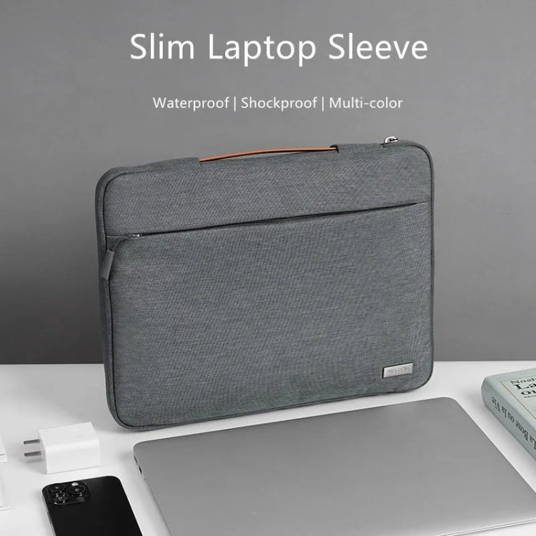 For 16 inch Laptop Zipper Waterproof  Handheld Sleeve Bag (Green) - 13.3 inch by PMC TechLife | Online Shopping South Africa | PMC TechLife | Buy Now Pay Later Mobicred