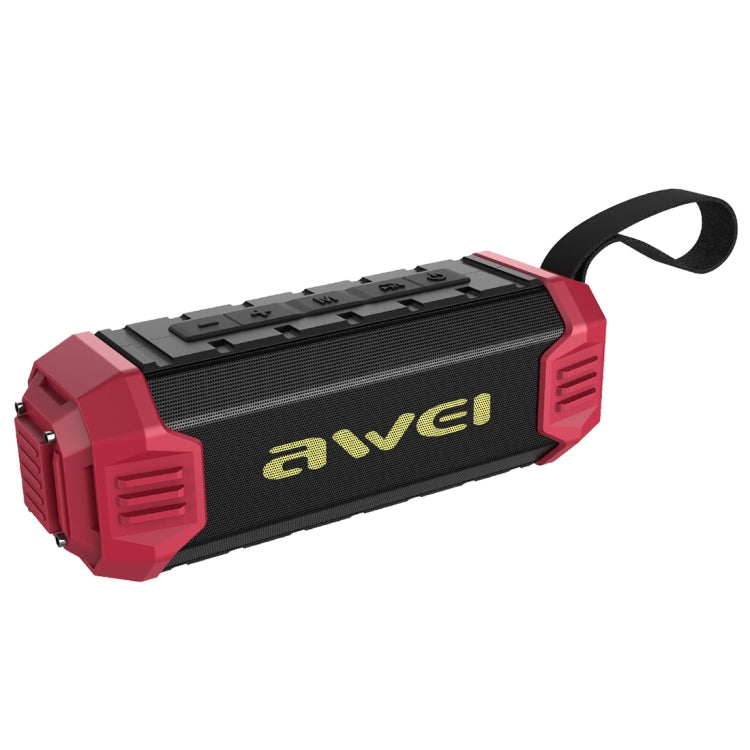 awei Y280 IPX4 Bluetooth Speaker Power Bank with Enhanced Bass, Built-in Mic, Support FM / USB / TF Card / AUX(Red) - Desktop Speaker by awei | Online Shopping South Africa | PMC Jewellery | Buy Now Pay Later Mobicred