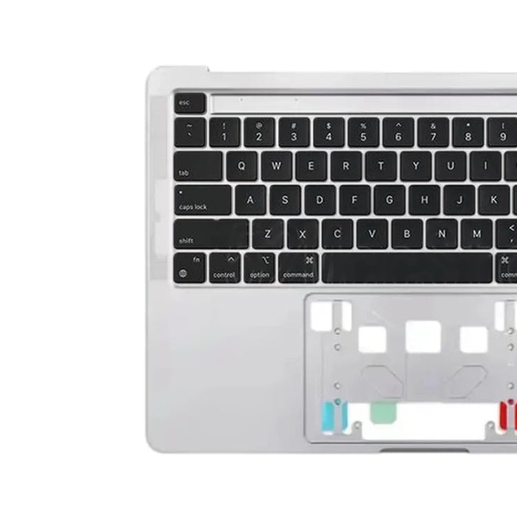 For Macbook Pro 13 inch 2021 A2338 C-side Cover + US Edition Key Board (Silver) - Bottom Cover by PMC Jewellery | Online Shopping South Africa | PMC Jewellery