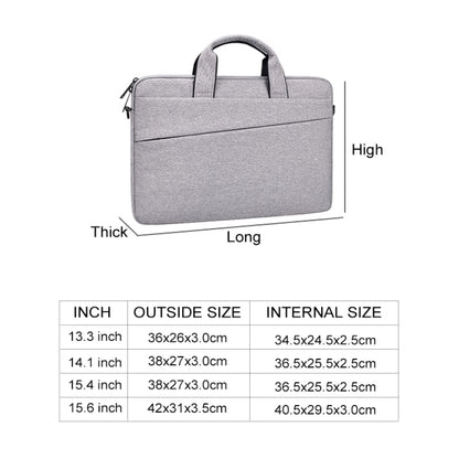 ST03S 13.3 inch Double Side Pockets Wearable Oxford Cloth Soft Handle Portable Laptop Tablet Bag(Grey) - 13.3 inch by PMC Jewellery | Online Shopping South Africa | PMC Jewellery | Buy Now Pay Later Mobicred