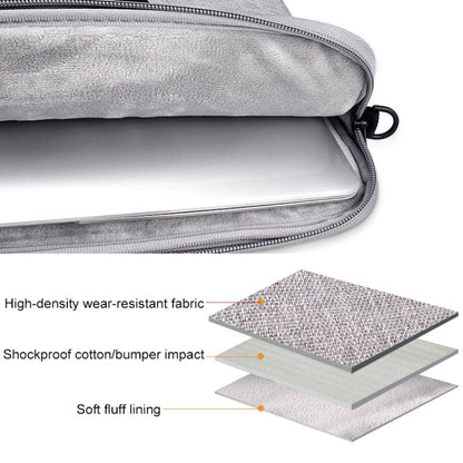 ST03S 15.4 inch Double Side Pockets Wearable Oxford Cloth Soft Handle Portable Laptop Tablet Bag(Grey) - 15 inch by PMC Jewellery | Online Shopping South Africa | PMC Jewellery | Buy Now Pay Later Mobicred