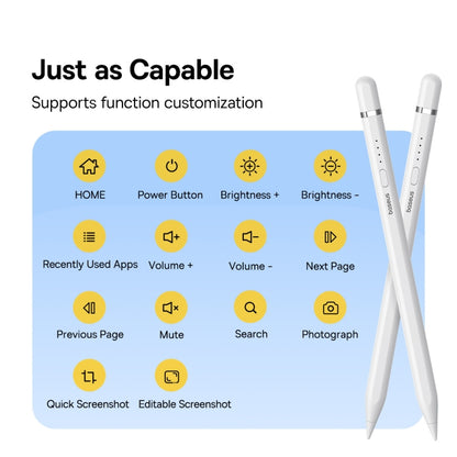 Baseus Smooth Writing 2 Series Direct Plug-in Capacitive Writing Stylus 8 Pin Active Version (White) - Stylus Pen by Baseus | Online Shopping South Africa | PMC Jewellery | Buy Now Pay Later Mobicred