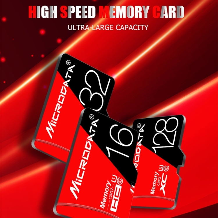 MICRODATA 64GB High Speed U3 Red and Black TF(Micro SD) Memory Card - free shipping - PMC TechLife - Order now!
