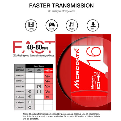 MICRODATA 256GB High Speed U3 Red and White TF(Micro SD) Memory Card - Micro SD Card by MiCRODATA | Online Shopping South Africa | PMC Jewellery | Buy Now Pay Later Mobicred