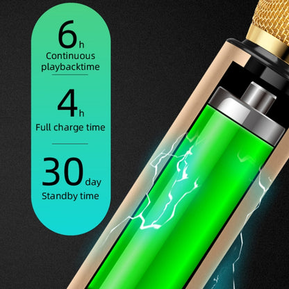 K3 Bluetooth 5.0 Karaoke Live Stereo Sound Wireless Bluetooth Condenser Microphone (Gold) - Microphone by PMC Jewellery | Online Shopping South Africa | PMC Jewellery | Buy Now Pay Later Mobicred