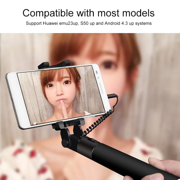 Original Huawei AF11 Mobile Phone Universal Wire Control Portable Mini Telescopic Folding Selfie Stick - Selfie Sticks by Huawei | Online Shopping South Africa | PMC Jewellery