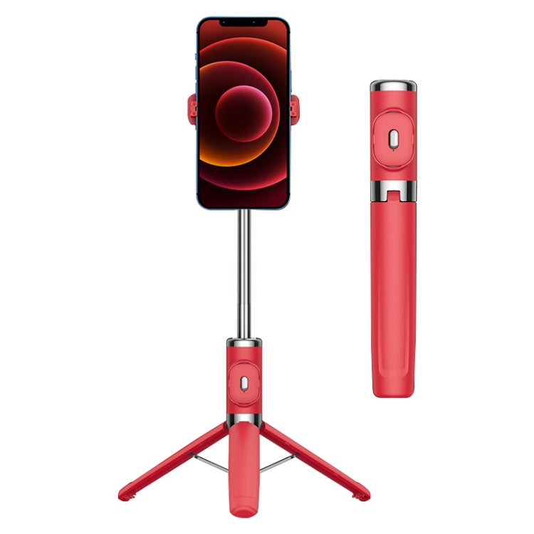 Bluetooth Remote Control Tripod Selfie Stick (Red) - Selfie Light by PMC TechLife | Online Shopping South Africa | PMC TechLife | Buy Now Pay Later Mobicred