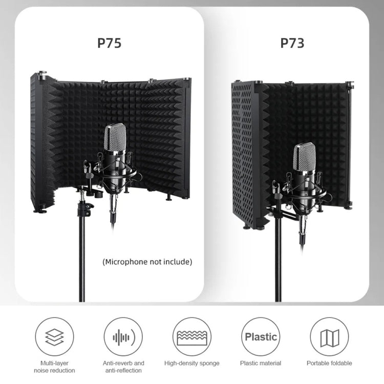XTUGA P75 Foldable Recording Microphone Isolation Shield - free shipping - PMC Jewellery - Order now!