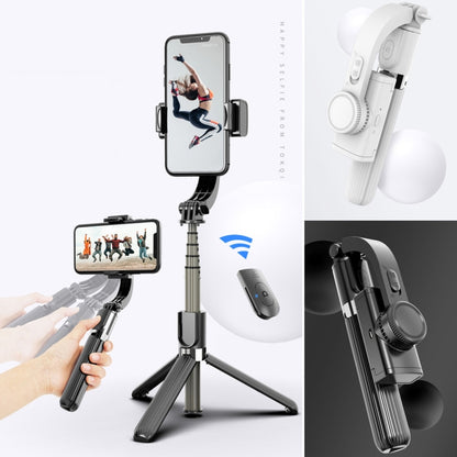 L08 Adjustable Gimbal Stabilize Bluetooth Self-timer Pole Tripod Selfie Stick (Black) - Selfie Sticks by PMC Jewellery | Online Shopping South Africa | PMC Jewellery | Buy Now Pay Later Mobicred