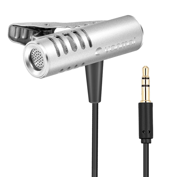 Yanmai R933 Professional Clip-on Lapel Mic Lavalier Omni-directional Double Condenser Microphone Silver, For Live Broadcast, Show, KTV, etc - Microphone by Yanmai | Online Shopping South Africa | PMC Jewellery | Buy Now Pay Later Mobicred
