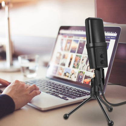 Yanmai SF-970 Professional Condenser Sound Recording Microphone with Tripod Holder & USB Cable , Cable Length: 1.8m(Black) - Microphone by Yanmai | Online Shopping South Africa | PMC Jewellery | Buy Now Pay Later Mobicred