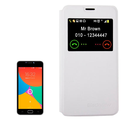 For Blackview BV2000S (S-MPH-7151) Horizontal Flip Leather Case with Call Display ID(White) - More Brand by Blackview | Online Shopping South Africa | PMC Jewellery