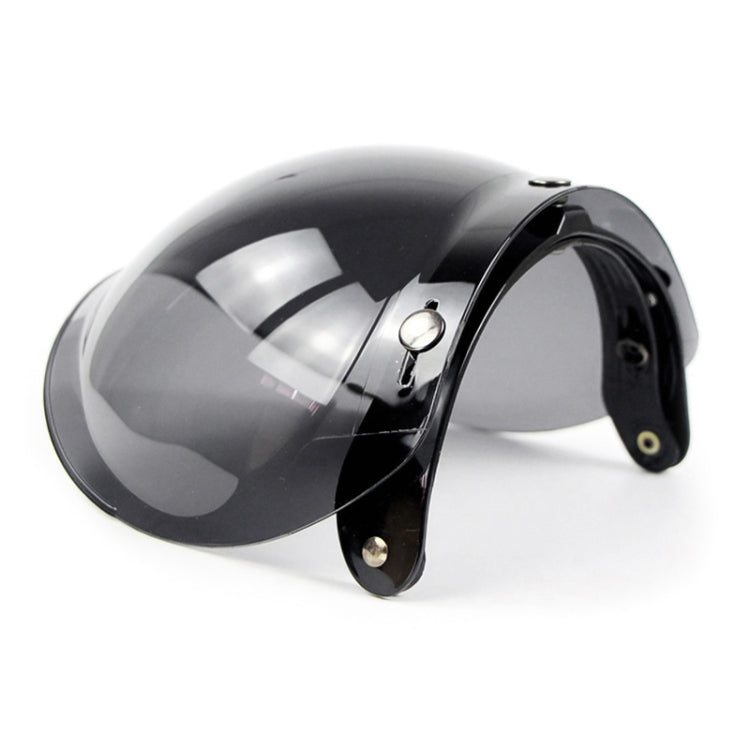 Soman Motorcycle Bubble Visor Open Face Helmet Visor Helmet Windshield Shield with Transparent Frame(Light Smoke) - free shipping - PMC TechLife - Order now!