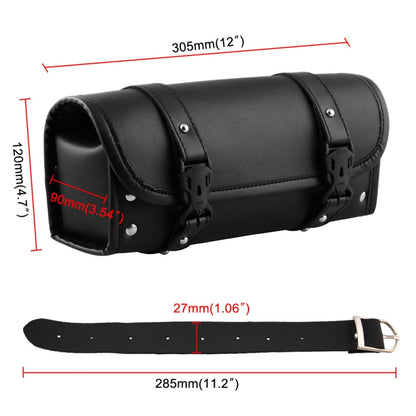 MB-OT012-BK Motorcycle Modification Accessories Universal PU Leather Waterproof Tool Bag, Size: 30.5 x 12 x 9cm - Bags & Luggages by PMC Jewellery | Online Shopping South Africa | PMC Jewellery | Buy Now Pay Later Mobicred