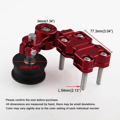 HC154 Motorcycle Modified Accessories Universal Aluminum Alloy Chain Adjuster(Red) - Replacement Parts by PMC Jewellery | Online Shopping South Africa | PMC Jewellery | Buy Now Pay Later Mobicred