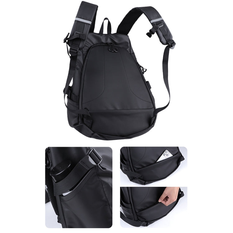 57L Thicken Motorbike Rainproof Helmet Riding Shoulders Backpack with Side & Back Pockets(Black) - Bags & Luggages by PMC Jewellery | Online Shopping South Africa | PMC Jewellery | Buy Now Pay Later Mobicred