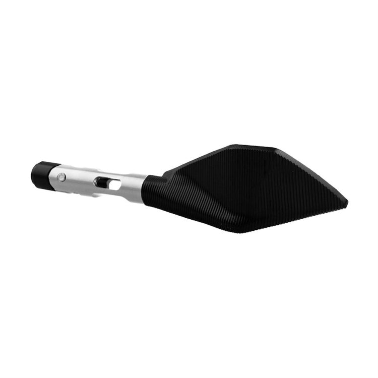 Modified Motorcycle Aluminium Alloy Rhombus Reflective Light Side Rearview Mirror (White) - Side Mirrors by PMC Jewellery | Online Shopping South Africa | PMC Jewellery | Buy Now Pay Later Mobicred