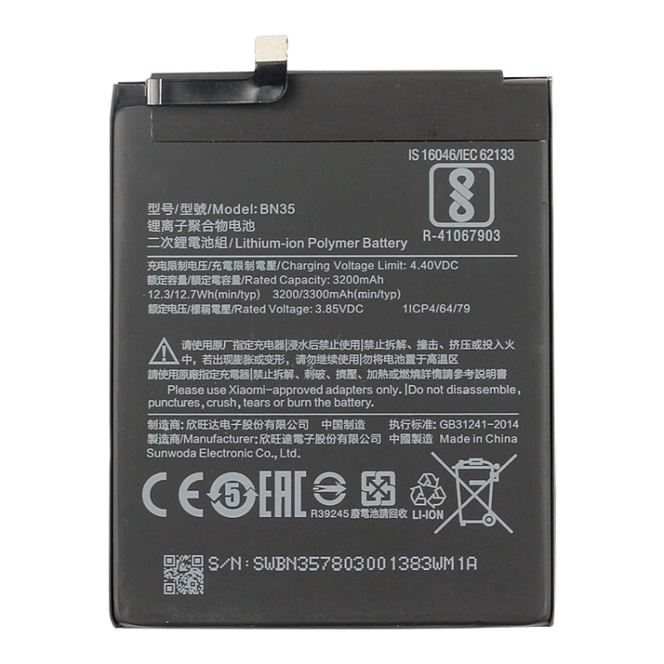 BN35 3200mAh for Xiaomi Redmi 5 Li-Polymer Battery - For Xiaomi by PMC Jewellery | Online Shopping South Africa | PMC Jewellery | Buy Now Pay Later Mobicred