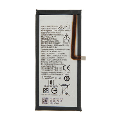 HE333 for Nokia 8 Sirocco Li-ion Polymer Battery - For Nokia by PMC Jewellery | Online Shopping South Africa | PMC Jewellery | Buy Now Pay Later Mobicred