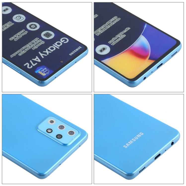 For Samsung Galaxy A72 5G Color Screen Non-Working Fake Dummy Display Model (Blue) - For Galaxy by PMC Jewellery | Online Shopping South Africa | PMC Jewellery | Buy Now Pay Later Mobicred