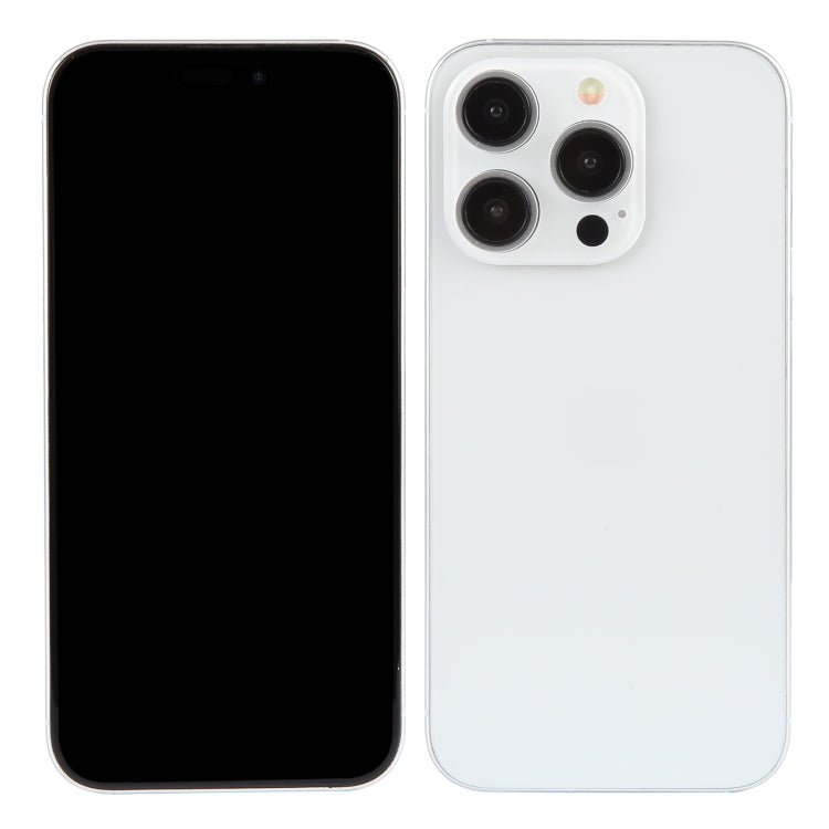 For iPhone 15 Pro Max Black Screen Non-Working Fake Dummy Display Model  (White) - free shipping - PMC TechLife - Order now!