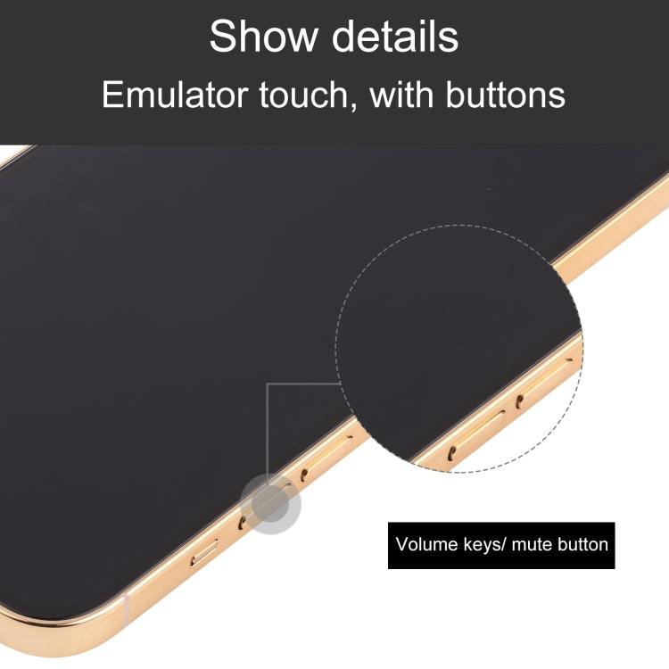 For iPhone 13 Pro Black Screen Non-Working Fake Dummy Display Model (Gold) - For iPhone & iPad by PMC Jewellery | Online Shopping South Africa | PMC Jewellery | Buy Now Pay Later Mobicred