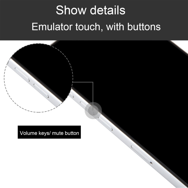 For iPhone 15 Pro Black Screen Non-Working Fake Dummy Display Model (White) - For iPhone & iPad by PMC Jewellery | Online Shopping South Africa | PMC Jewellery | Buy Now Pay Later Mobicred