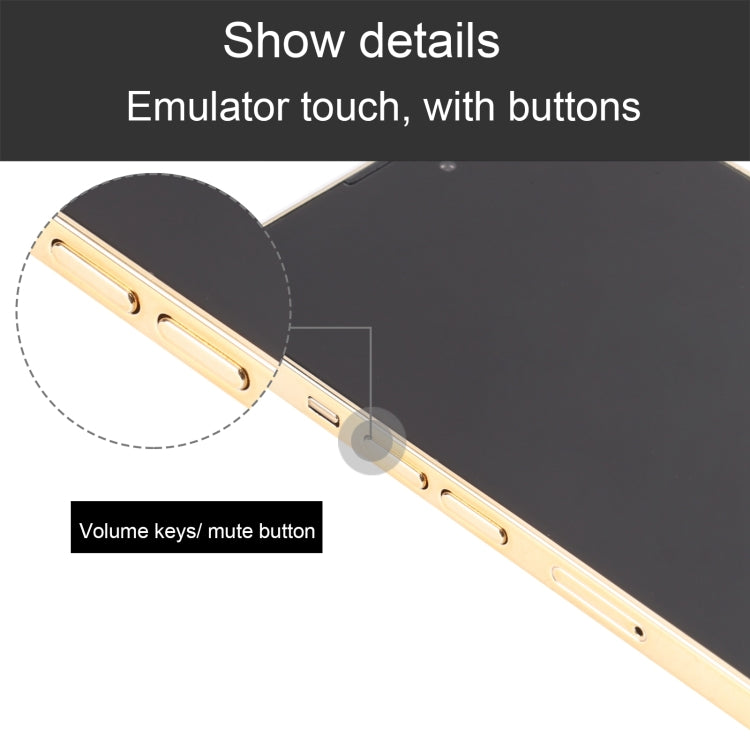 For iPhone 14 Pro Black Screen Non-Working Fake Dummy Display Model (Gold) - For iPhone & iPad by PMC TechLife | Online Shopping South Africa | PMC TechLife