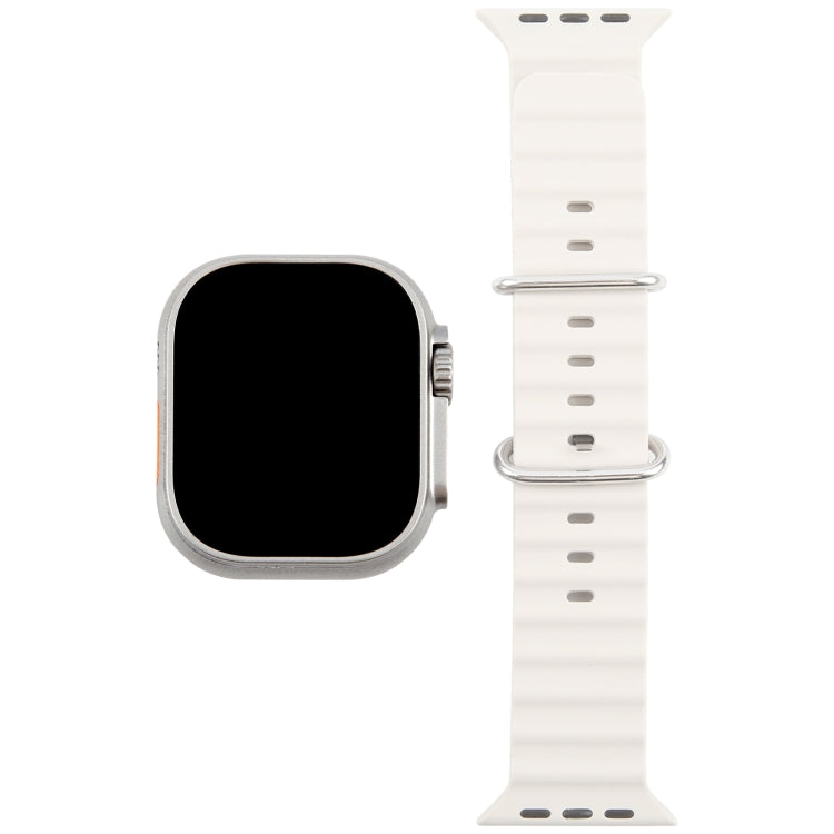 For Apple Watch Ultra 2 49mm Black Screen Non-Working Fake Dummy Display Model (Beige White) - Watch Model by PMC TechLife | Online Shopping South Africa | PMC TechLife | Buy Now Pay Later Mobicred