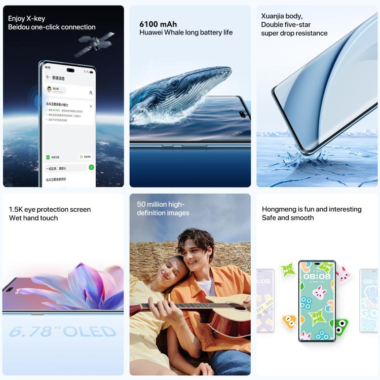 HUAWEI Enjoy 70X Vitality Edition, 8GB+512GB, Screen Fingerprint Identification, 6.78 inch HarmonyOS 4.2 Octa Core, OTG, Not Support Google Play (Black) - free shipping - PMc TechLife - Order now!