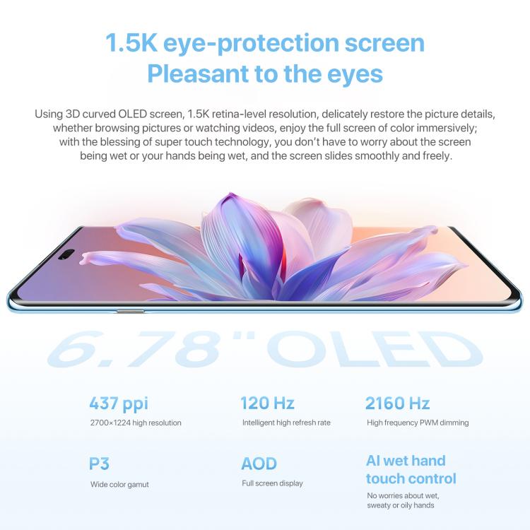 HUAWEI Enjoy 70X Vitality Edition, 8GB+512GB, Screen Fingerprint Identification, 6.78 inch HarmonyOS 4.2 Octa Core, OTG, Not Support Google Play (Black) - free shipping - PMc TechLife - Order now!