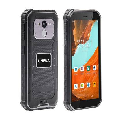 UNIWA F963 Pro Rugged Smart Phone, 6GB+128GB, 5.5 inch Android 13, Unisoc T606 Octa Core, NFC, Fingerprint Unlock, 4G Network, EU Plug (Black Grey) - UNIWA by UNIWA | Online Shopping South Africa | PMC Jewellery | Buy Now Pay Later Mobicred