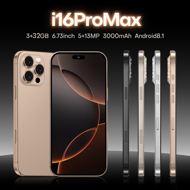 i16 Pro Max / A08, 3GB+32GB, 6.73 inch Screen, Face Identification, Android 8.1 MTK6753 Octa Core, Network: 3G, Dual SIM, AU Plug (Grey) -  by PMC Jewellery | Online Shopping South Africa | PMC Jewellery | Buy Now Pay Later Mobicred