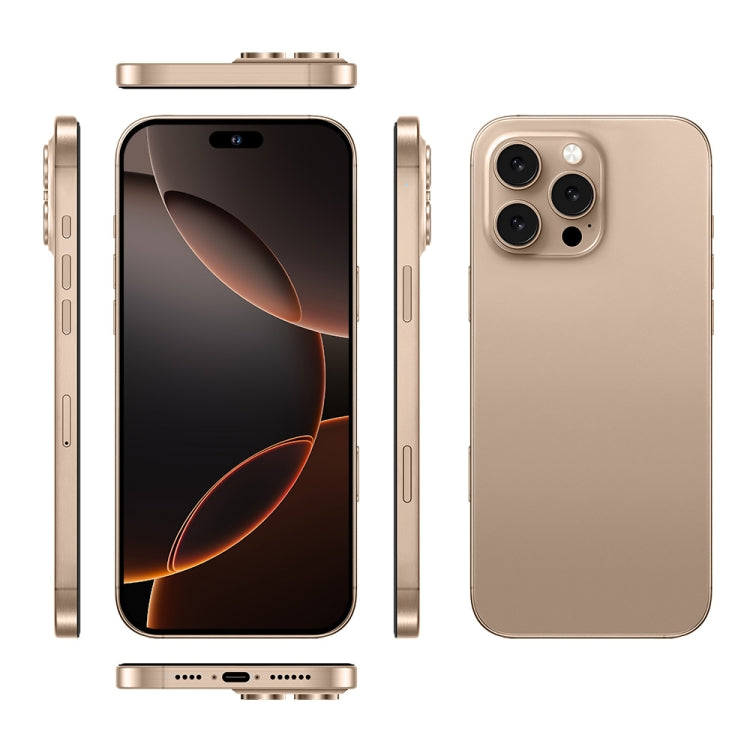 i16 Pro Max / A08, 3GB+32GB, 6.73 inch Screen, Face Identification, Android 8.1 MTK6753 Octa Core, Network: 3G, Dual SIM, US Plug (Gold) -  by PMC Jewellery | Online Shopping South Africa | PMC Jewellery | Buy Now Pay Later Mobicred