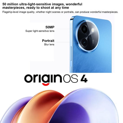 vivo Y200t, Dual Back Cameras, 12GB+512GB, Face ID Screen Fingerprint Identification, 6.72 inch Android 14.0 OriginOS 4 Snapdragon 6 Gen 1 Octa Core 2.2GHz, OTG, Network: 5G, Support Google Play (Blue) - vivo by vivo | Online Shopping South Africa | PMC Jewellery | Buy Now Pay Later Mobicred