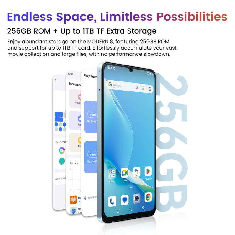 [HK Warehouse] Blackview Oscal MODERN 8, 8GB+256GB, Fingerprint Identification, 6.75 inch Android 13 Unisoc T616 Octa Core up to 2.2GHz, Network: 4G, OTG (Blue) - Blackview by Blackview | Online Shopping South Africa | PMC Jewellery | Buy Now Pay Later Mobicred