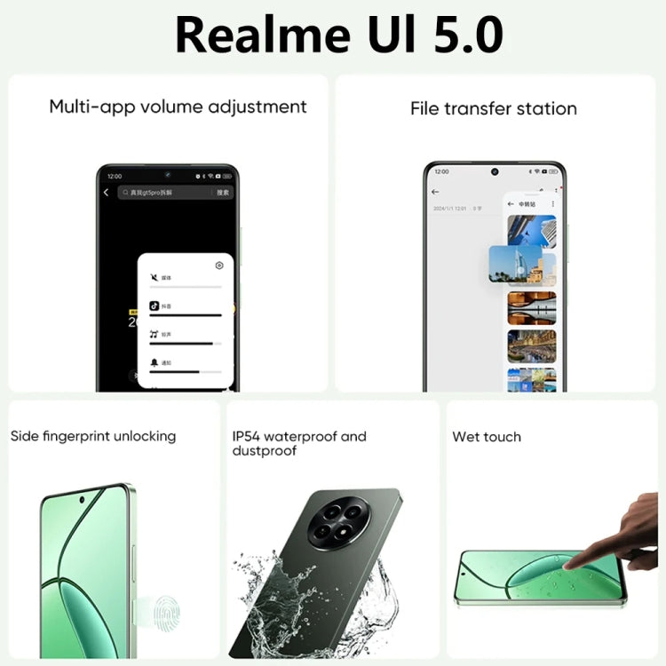 Realme 12x, 12GB+512GB, Side Fingerprint Identification, 6.67 inch Realme UI 5.0 Dimensity 6100+ 5G Octa Core, NFC, Network: 5G, Support Google Play (Glowing Black) - OPPO by Realme | Online Shopping South Africa | PMC Jewellery | Buy Now Pay Later Mobicred