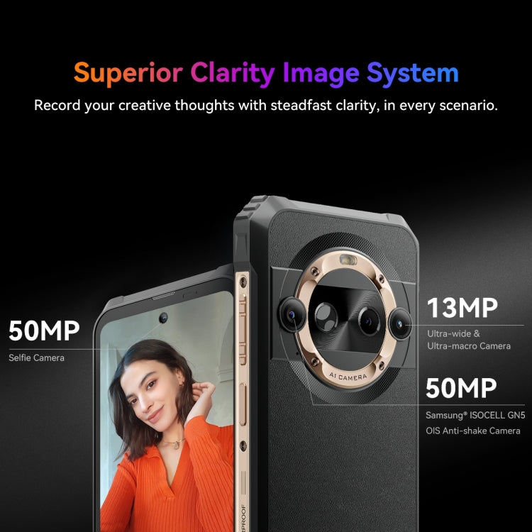 Blackview BL9000 Pro 5G, Thermal Imaging Camera, 12GB+512GB, IP68/IP69K/MIL-STD-810H, 6.78 inch Android 14 MediaTek Dimensity 8020 Octa Core, Network: 5G, NFC, OTG (Black) - Blackview by Blackview | Online Shopping South Africa | PMC Jewellery | Buy Now Pay Later Mobicred