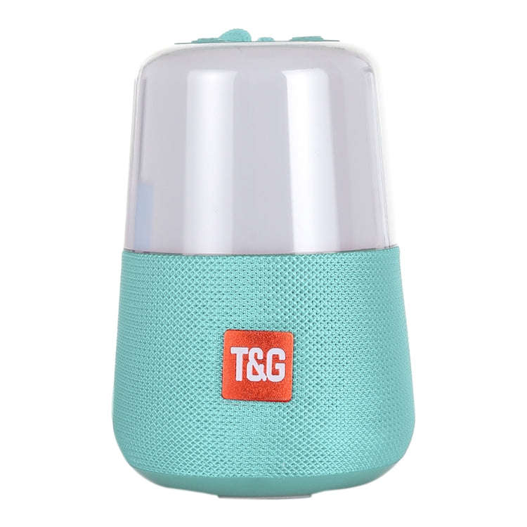 T&G TG168 Portable Wireless Bluetooth V5.0 Stereo Speaker with Handle, Built-in MIC, Support Flashing LED Light & TF Card & U Disk & AUX IN & FM(Cyan) - Desktop Speaker by T&G | Online Shopping South Africa | PMC Jewellery | Buy Now Pay Later Mobicred