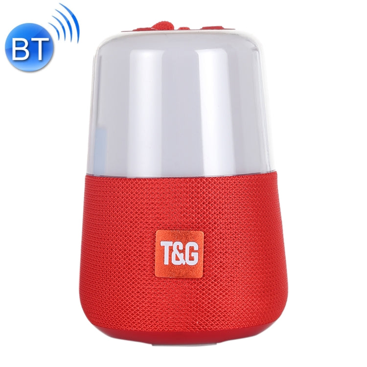 T&G TG168 Portable Wireless Bluetooth V5.0 Stereo Speaker with Handle, Built-in MIC, Support Flashing LED Light & TF Card & U Disk & AUX IN & FM(Red) - Desktop Speaker by T&G | Online Shopping South Africa | PMC Jewellery | Buy Now Pay Later Mobicred