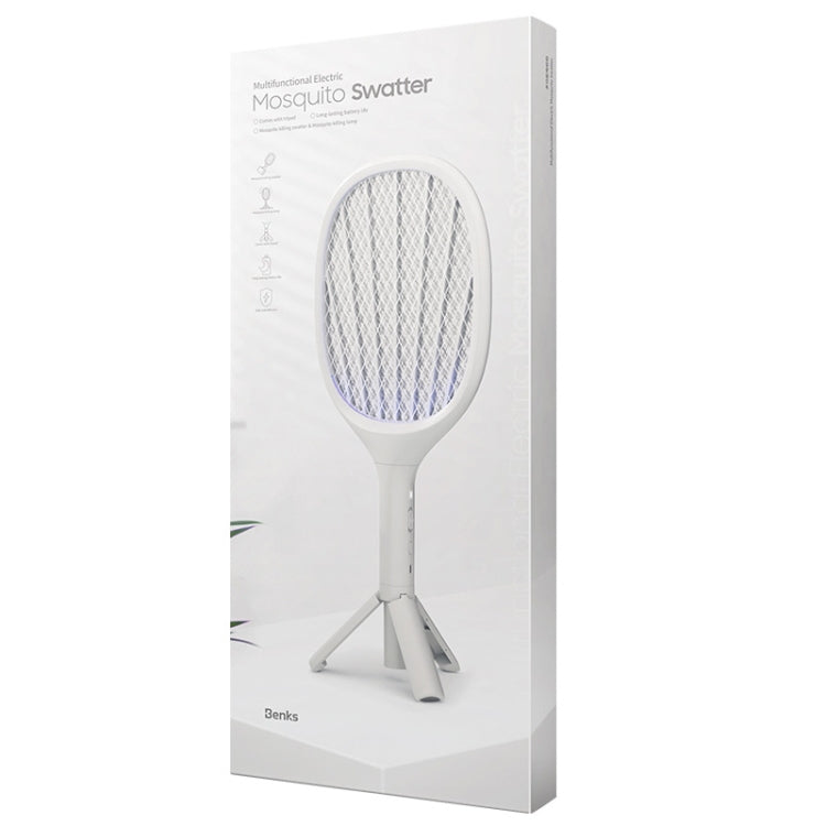 Benks DW01 2W Home Multi-function Mosquito Killer Swatter with Triangle Bracket - Fly Swatter by Benks | Online Shopping South Africa | PMC Jewellery | Buy Now Pay Later Mobicred