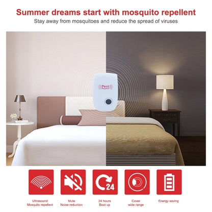 6pcs/Pack Ultrasonic Electronic Cockroach Mosquito Pest Reject Repeller, EU Plug - Repellents by PMC Jewellery | Online Shopping South Africa | PMC Jewellery | Buy Now Pay Later Mobicred