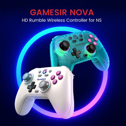 GameSir Nova NS T4N Wireless Gamepad Game Controller for Nintendo Switch (White) - Controller Gamepad by GameSir | Online Shopping South Africa | PMC Jewellery | Buy Now Pay Later Mobicred