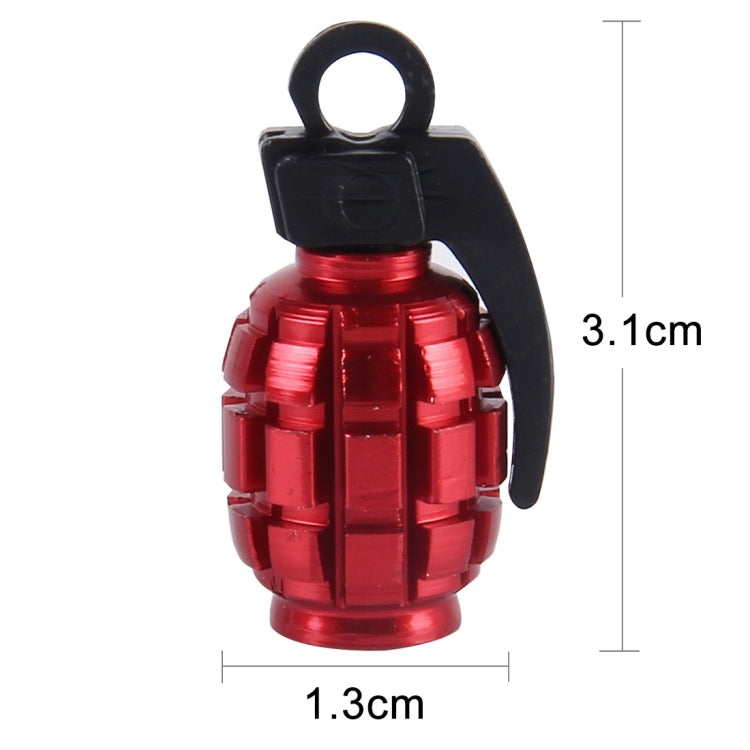 4 PCS Universal Car Tire Valve Caps(Red) - Tire Valve Caps by PMC TechLife | Online Shopping South Africa | PMC TechLife | Buy Now Pay Later Mobicred