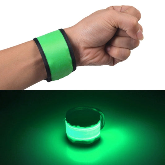 LED Luminous Slap Pat Circle Outdoors sports Wristband, Small, Size:26*4cm(Green) - Wristbands by PMC Jewellery | Online Shopping South Africa | PMC Jewellery | Buy Now Pay Later Mobicred